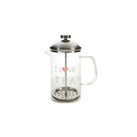 Théière Dkd Home Decor Transparent Acier Inoxydable Argent Verre Borosilicaté (18 X 9.5 X 20.5 Cm) (1 L)