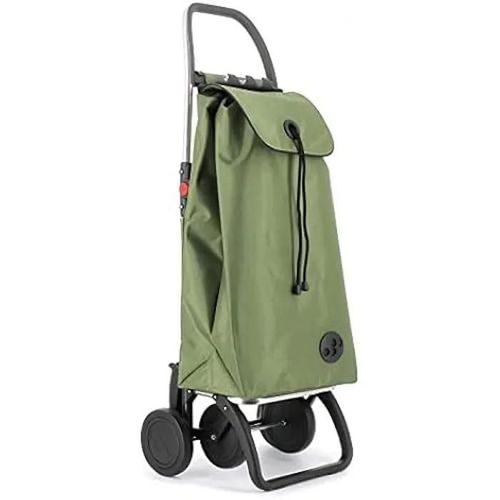 Chariot de Course - ROLSER - I-Max MF - Pliable - 4 Roues - Aluminium Kaki