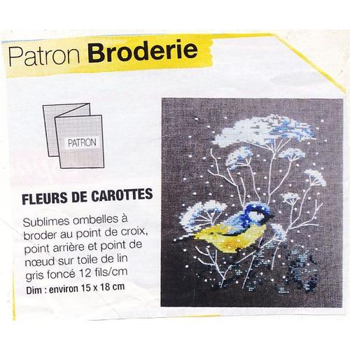 Patron Broderie Modes Et Travaux 1410 : Fleurs De Carottes