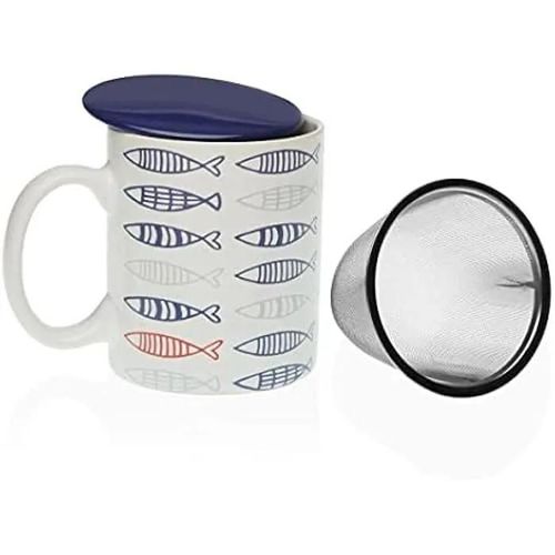 Tasse Avec Filtre - Versa - Estándar - Verre - Multicolore - Contemporain