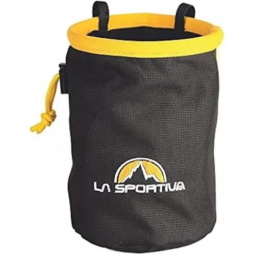 Chalk Bag - LA SPORTIVA - Noir/Jaune - Magnésie - Mixte - Usage Régulier