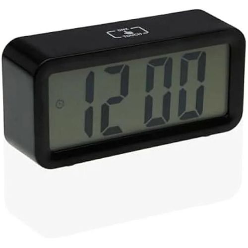 Horloge Réveil - VERSA - Noir - 14,9 x 5,4 x 8 cm - Pile - Mixte