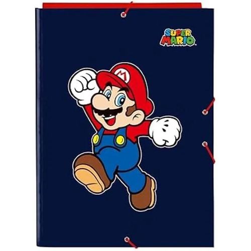 Classeur Folio - Safta - Super Mario World - 3 Rabats - Confortable - Polyvalent