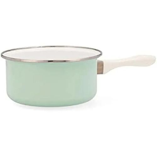 Casserole - Quid - Cocco - Acier Émaillé - 16 Cm - Vert - Anti-Adhésif