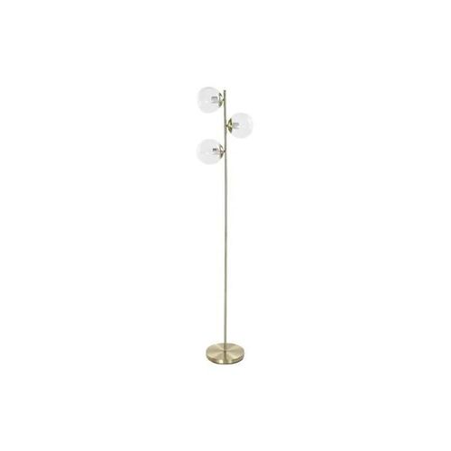 Lampadaire 35 X 25 X 167 Cm Verre Doré Métal Transparent 220 V 50 W - Couleur:Transparent