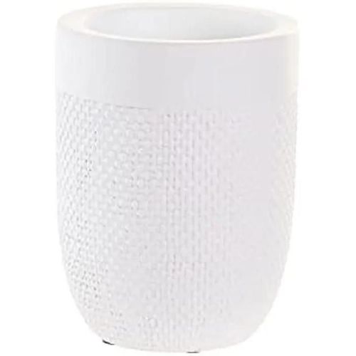 Gobelet - Dkd Home Decor - Standard - Blanc - Ciment - 8x8x10,5 Cm