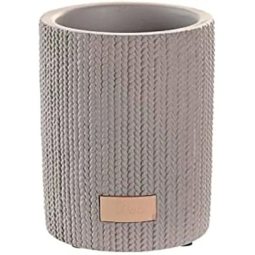 Gobelet - Dkd Home Decor - Standard - Couleur Gris - Matériau Ciment - Dimensions 8x8x10 Cm
