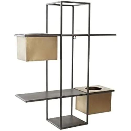 Étagère - Dkd Home Decor - Standard - Noir Et Cuivre - Métal - 50 X 16 X 60 Cm