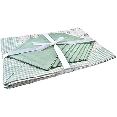 Set De Table - Dkd Home Decor - Vert - Polyester Et Coton - 34 X 44 X 35 Cm - Estándar