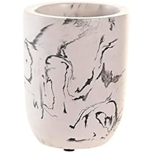 Gobelet - Dkd Home Decor - Standard - Blanc Et Noir - Ciment - 7x7x9.5 Cm