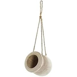 Pot De Fleurs - Dkd Home Decor - Corde En Bois De Paulownia - 16 X 16 X 53 Cm - Multicolore - Rectangulaire