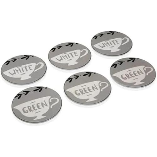 Dessous De Verre - Versa - Lot De 6 - Absorbants - Convient À Toutes Les Tasses - Protection Contre Les Taches