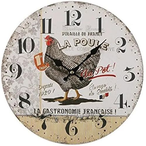 Horloge - VERSA - Versa 18190125 - Blanc - 28 cm - Décoration murale intérieure