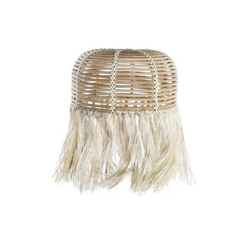 Abat-Jour En Rotin - Dkd Home Decor - Blanc/Marron - Style Scandinave - Électrique - Osier