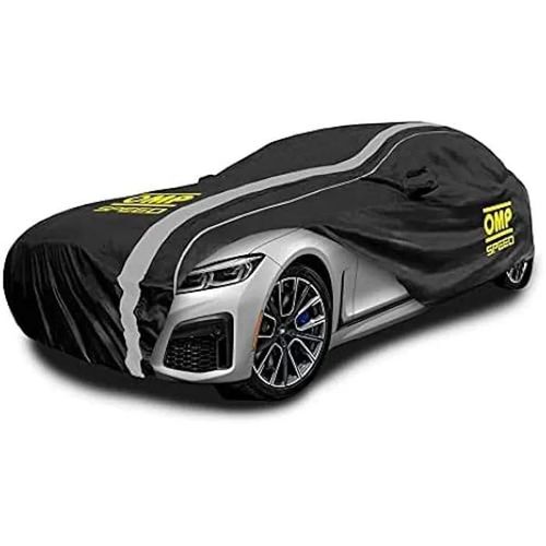 Housse De Voiture - Omp - Speed - Taille S (406x165x120 Cm) - 3 Couches Imperméable - Antivol Et Réfléchissante