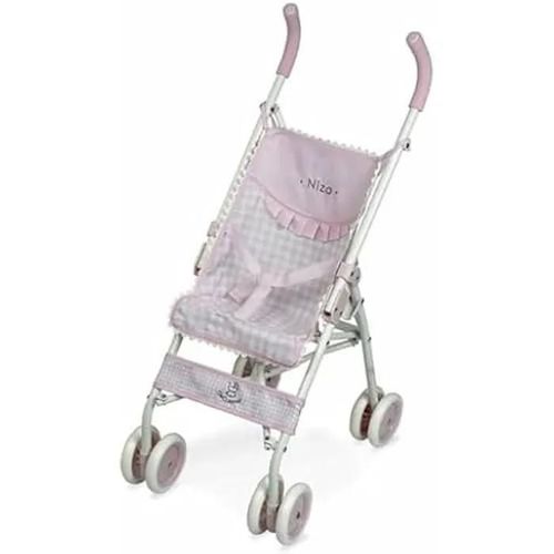 Poussette Pour Poupées - De Cuevas Toys - Modèle 90146 - Couleur Rose - Idéale Pour Enfants - Détails Réalistes