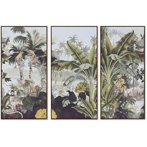 Tableaux - HOME ESPRIT - Lot de 3 - 180 x 120 cm - Multicolore - Style Contemporain