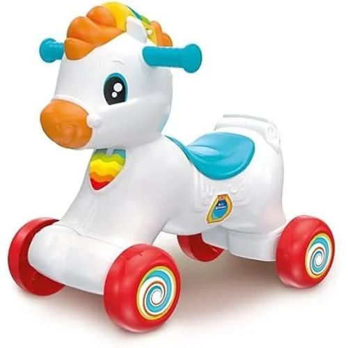 Balançoire - Clementoni - Cheval À Bascule 3 En 1 - Multicolore - Interactif - 12 Mois À 3 Ans