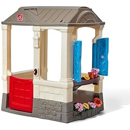 Maison De Campagne - Step2 - Courtyard Cottage - Plastique - 118 X 100 X 83 Cm - À Monter Soi-Même
