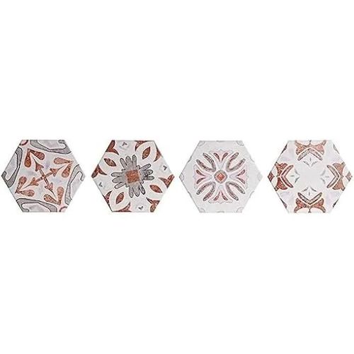 Dessous De Verre - Dkd Home Decor - Multicolore - 10,8 X 10,8 Cm - Divers Matériaux - 1 Pièce