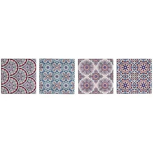 Dessous De Verre - Dkd Home Decor - Multicolore - 10,8 X 10,8 Cm - Matériaux Divers - Pratique Et Décoratif