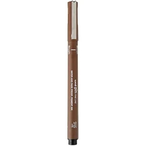 Marqueur Permanent - Uni-Ball - Pinbr-200(S) - Couleur Sepia - Lot De 12 - Pointe Fine