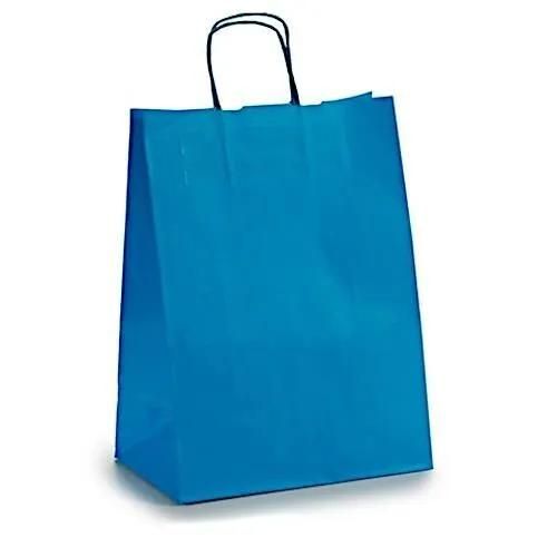 Pincello Sac Cadeau Hawanna 24 X 12 X 39 Cm Papier Bleu