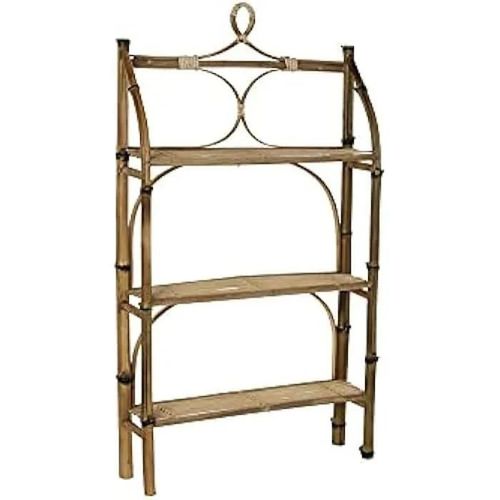 Étagère - Dkd Home Decor - Bambou Rotin - 62 X 15 X 107 Cm - 3 Étagères - Design Contemporain