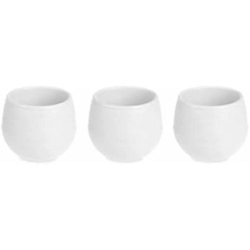 Pots De Fleurs - Ibergarden - Lot De 4 - Plastique - Blanc - 16,5 X 16,5 X 14,5 Cm