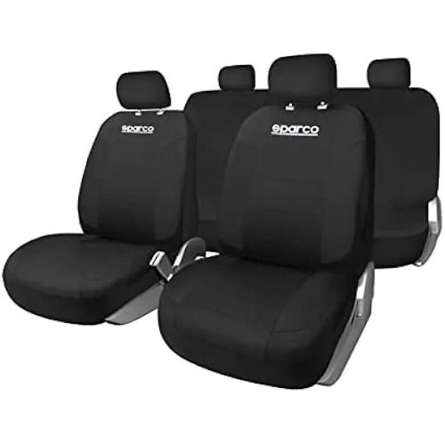 Housses De Siège - Sparco - Strada - Universel - Noir - Confort Supérieur En Polyester