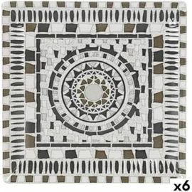 Assiette Plate - La Mediterránea - Barroc - Porcelaine - Multicolore - 24 X 24 X 2 Cm (6 Unités)