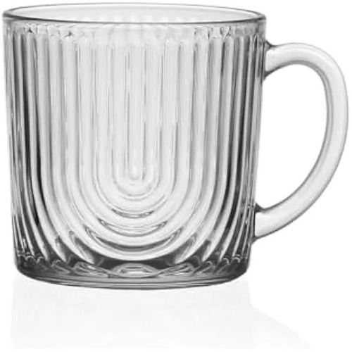 Mug En Verre - Versa - 450 Ml - Multicolore - Cylindrique - Compatible Lave-Vaisselle
