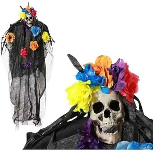 Décoration de fête - BigBuy Home - Halloween Mexicaine - 100 cm - Multicolore - Ethnique