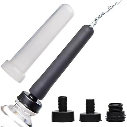 Xr Brands Kit Adaptateur Pour Bouteille D'eau Enema De Voyage Noir 