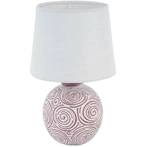Lampe De Table - Versa - S3411735 - Céramique Marron - 19,5 X 19,5 X 31,5 Cm - Électrique