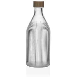 Bouteille - Versa - Versa Bouteille 1 L - Verre Et Aluminium - Multicolore - 11,3 X 11,3 X 26,6 Cm