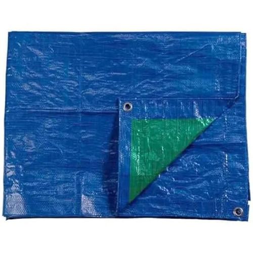 Auvent - Edm - 8x12m - Double Face Bleu/Vert - Densité 90g/M² - Imperméable