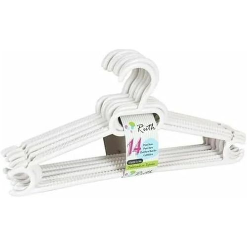 Cintres en Plastique - DEM - Lot de 8 - Multicolore - 37 x 18,5 x 8 cm - Résine