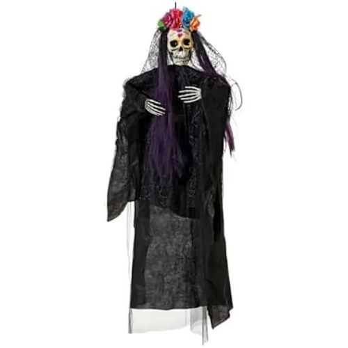 Décoration de fête - BigBuy Home - Squelette Halloween - Multicolore - 120 x 90 x 14 cm - Ethnique