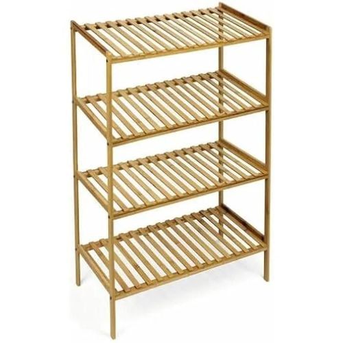 Étagère - Confortime - Marron - 4 Étagères - 70 X 35 X 100 Cm - 2 Unités