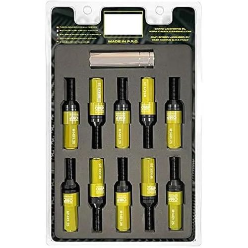 Boulons De Roue - Omp - Set De 20 - M14x1.25 - Longueur 28mm - Clé 17/19mm