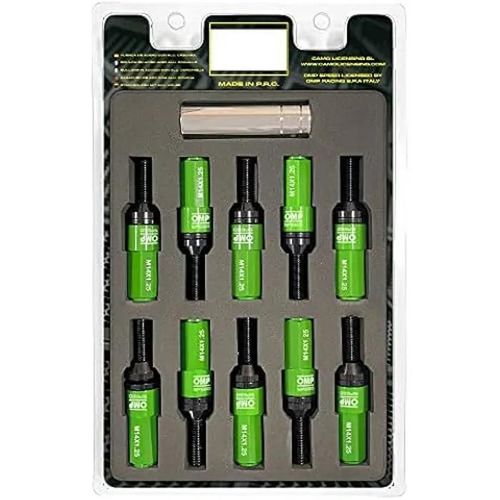 Vis De Roue - Omp - Lot De 20 - M14x1.25 - Clé 17-19 - Longueur 28 Mm