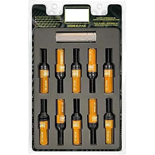 Jeu De Vis Performance - Omp - M14x1.25 - Protection En Aluminium - Hex : 17-19 - Longueur : 28 Mm