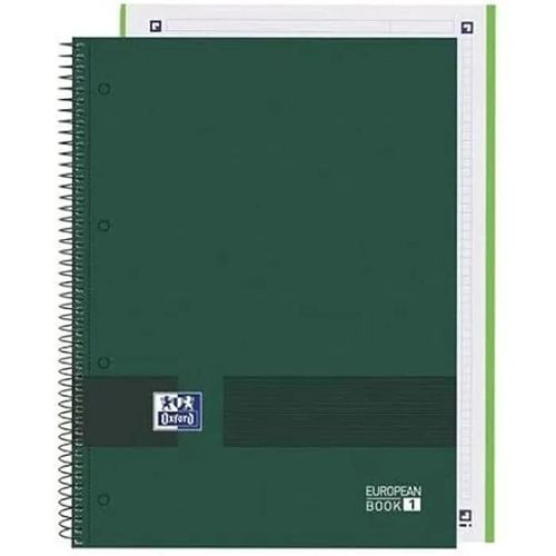 Cahier - Oxford - European Book Write&erase - Vert Militaire - A4 - 80 Volets - 5 Unités