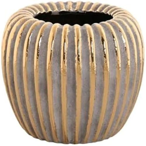 Vase décoratif - HOME ESPRIT - Moderne - Grès - Multicolore - 19 x 19 x 16 cm
