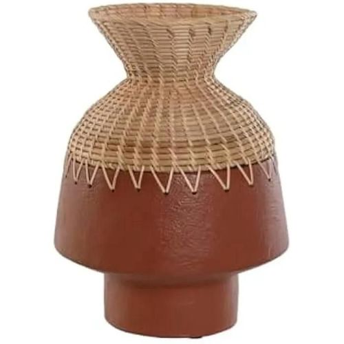 Objet décoratif - HOME ESPRIT - Vase en Terre Cuite - Multicolore - 30 x 40 x 30 cm - Design Contemporain