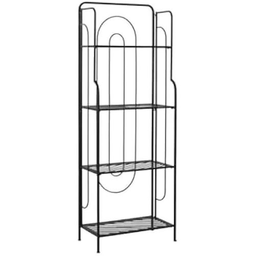 Étagère - Home Esprit - Noir - Métal - 60 X 27 X 160 Cm - Meuble De Salon