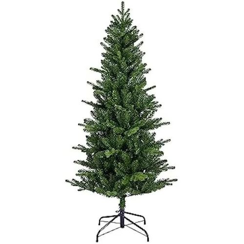 Arbre de Noël - LUMINEO - Vert - 180 cm - PVC ignifuge - Pied en métal stable