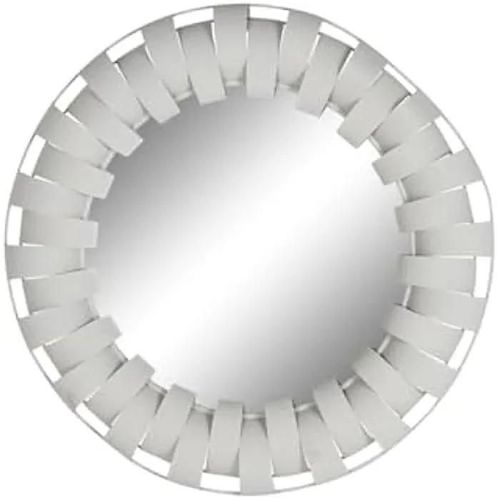 Miroir mural - HOME ESPRIT - Blanc - Rond - 90 cm - Décoration intérieure