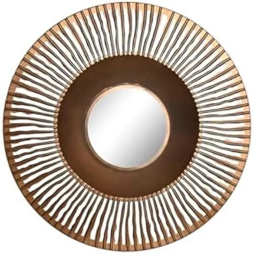 Miroir mural - HOME ESPRIT - S3056664 - Rond - Multicolore - 70 cm